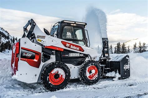 skid steer mounted snow blowers|snowblower for bobcat skid steer.